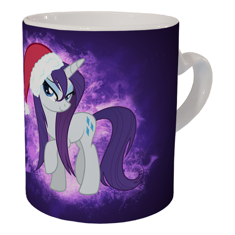 ماگ مدل دسته قلبی طرح یونیکورن کد 73