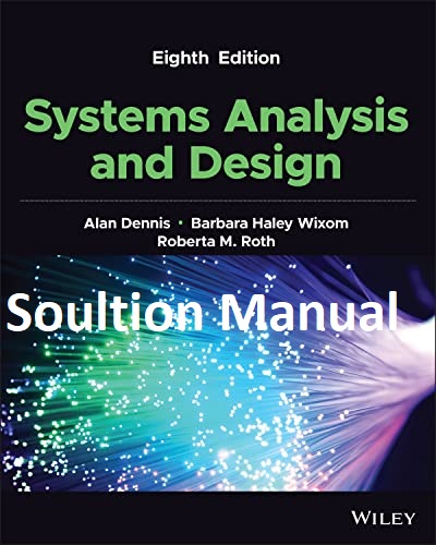 خرید و دانلود نسخه کامل کتاب Solution Manual Systems Analysis and Design (8th Edition) - Word
