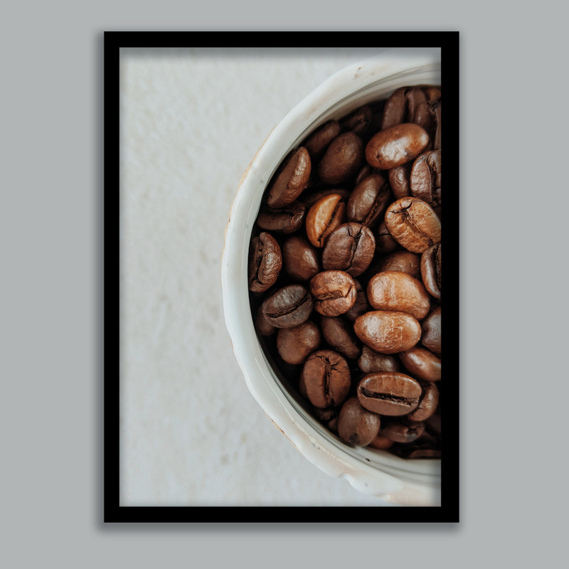 تابلو مدل آشپزخانه طرح دانه های قهوه کد LA-G10342-2 | دنیای قاب