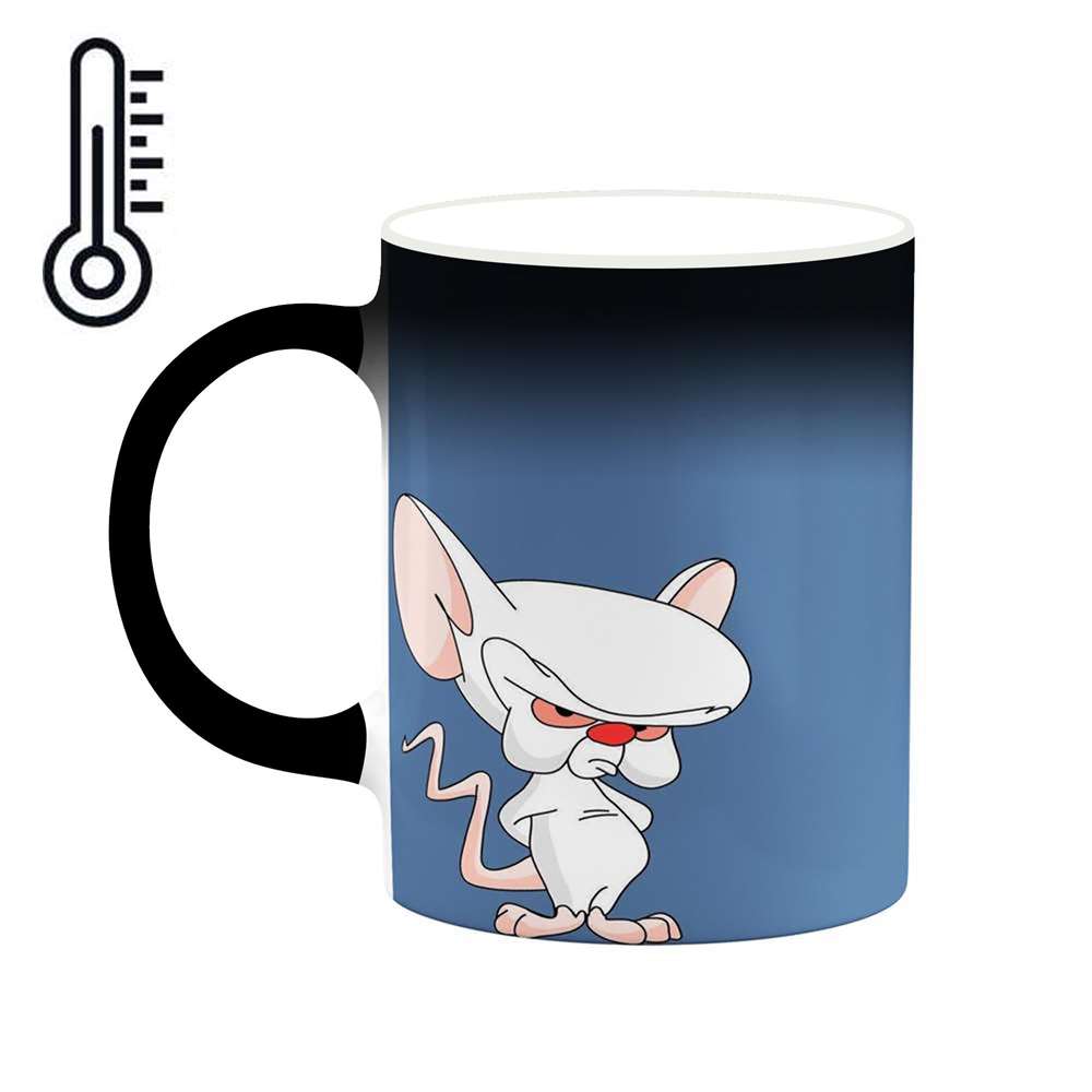 ماگ حرارتی کاکتی طرح کارتون Pinky And The Brain مدل mgh22946