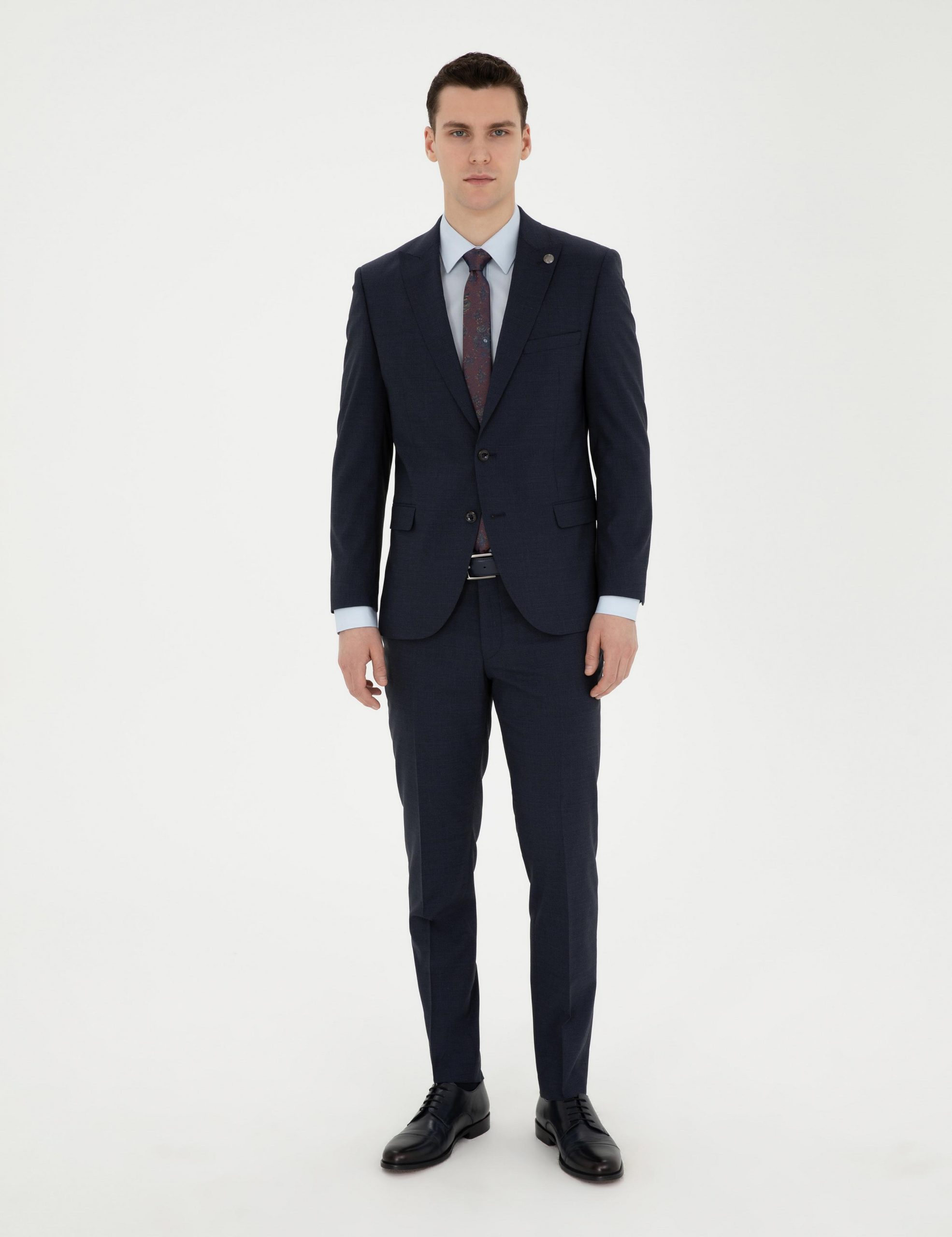 کت و شلوار مردانه سرمه ای پیرکاردین - فروشگاه لباس شهرمون