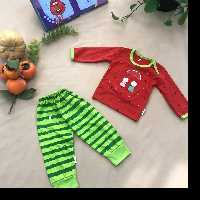 ست بلوز شلوار یلدایی اسپرت سایز 40 پنبه طرح چترهندوانه