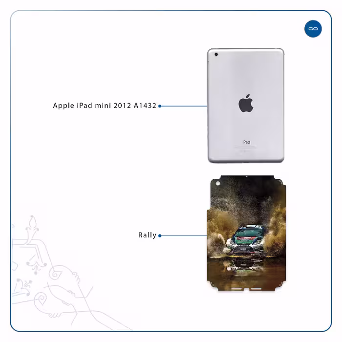 برچسب پوششی ماهوت مدل Rally مناسب برای تبلت اپل iPad mini 2012 A1432