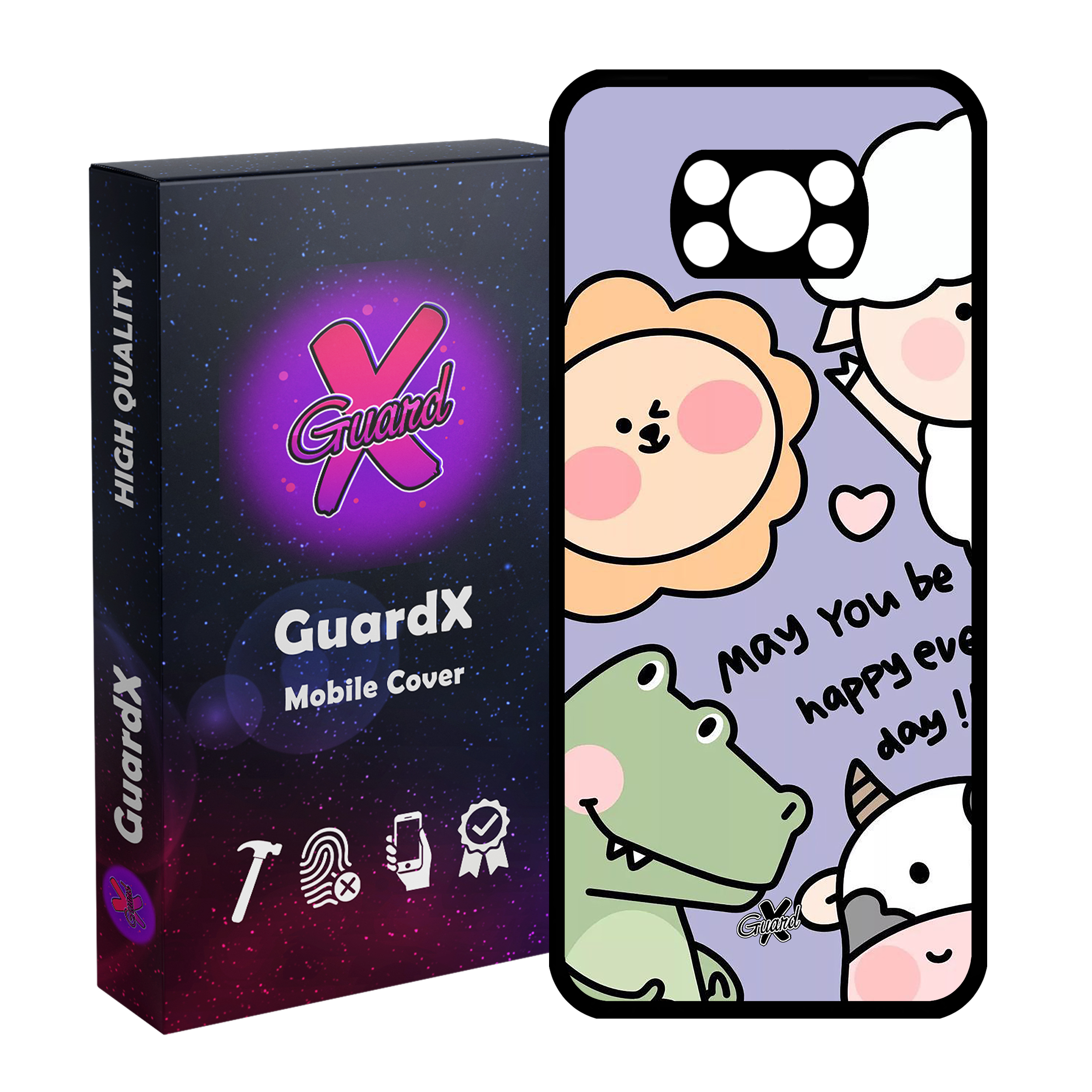 کاور گارد ایکس طرح Cute مدل Glass10567 مناسب برای گوشی موبایل شیائومی Poco X3 NFC/Poco X3/Poco X3 Pro