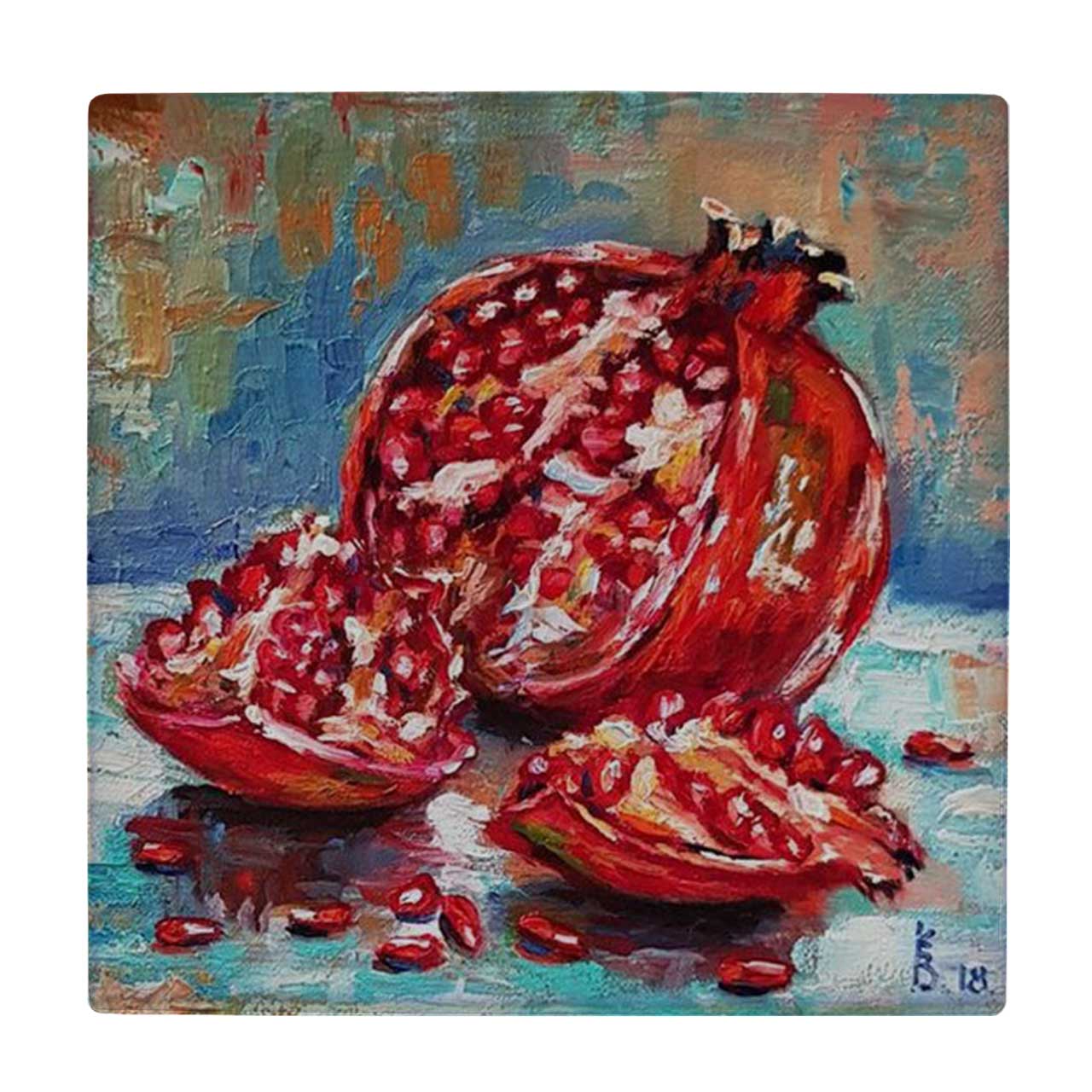  زیر لیوانی طرح نقاشی انار کد    3411880_949