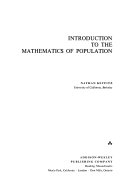 خرید و دانلود نسخه کامل کتاب Introduction to the Mathematics of Population