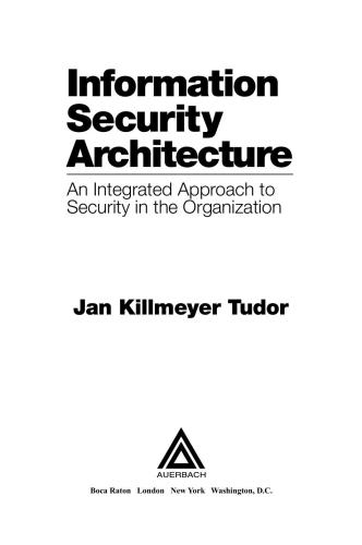 خرید و دانلود نسخه کامل کتاب Information Security Architecture