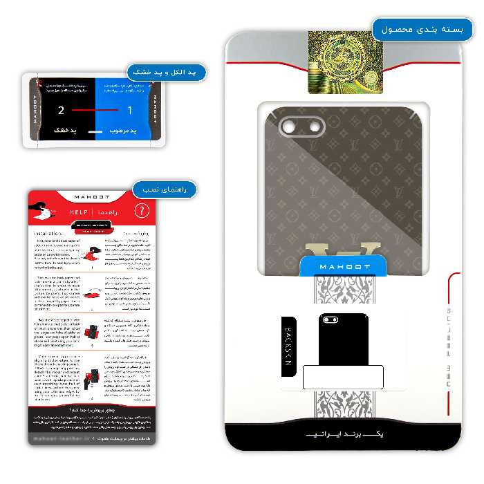 برچسب پوششی ماهوت مدل LS-VTTN مناسب برای گوشی موبایل هوآوی Y5 Lite