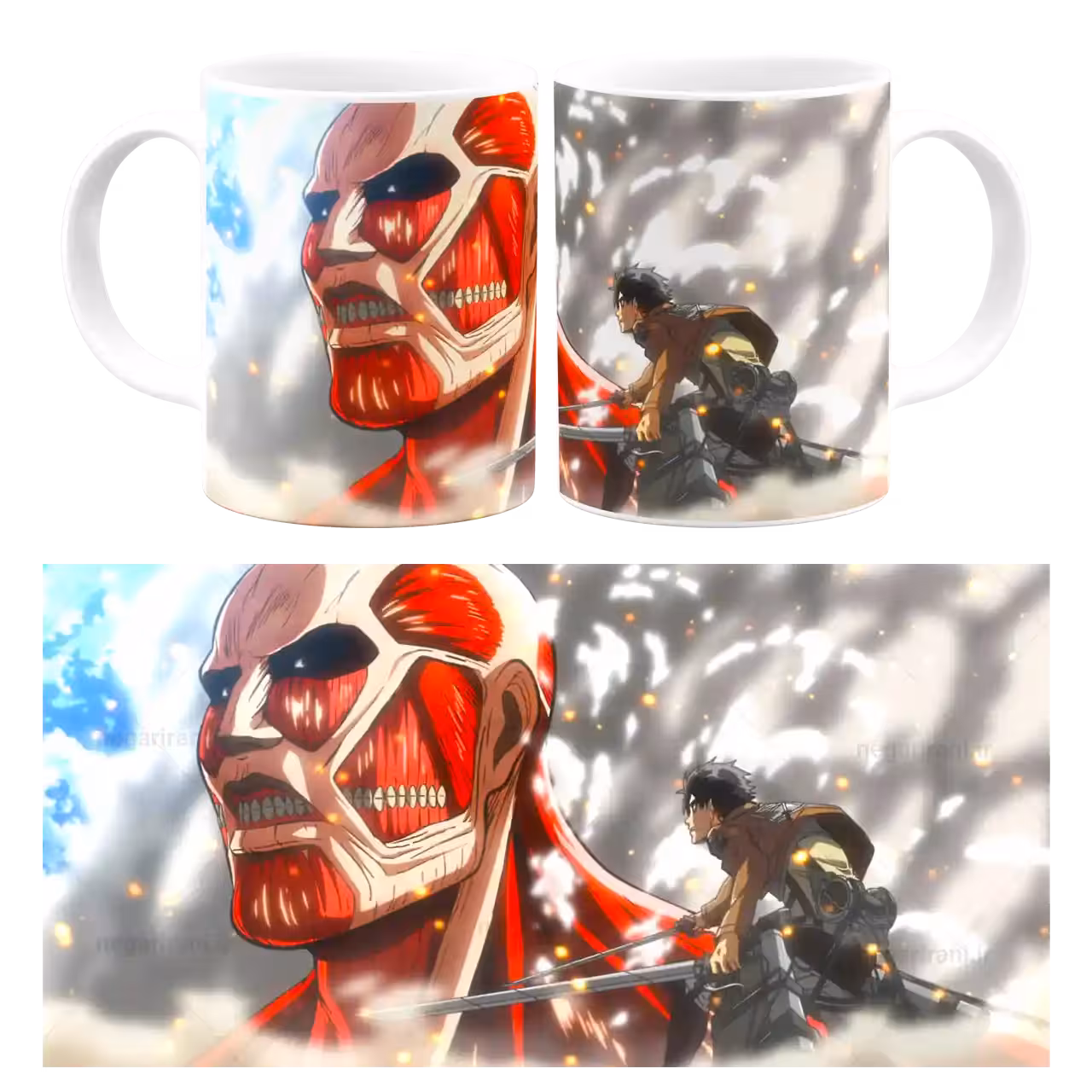 ماگ انیمه attack on titan مدل F 36