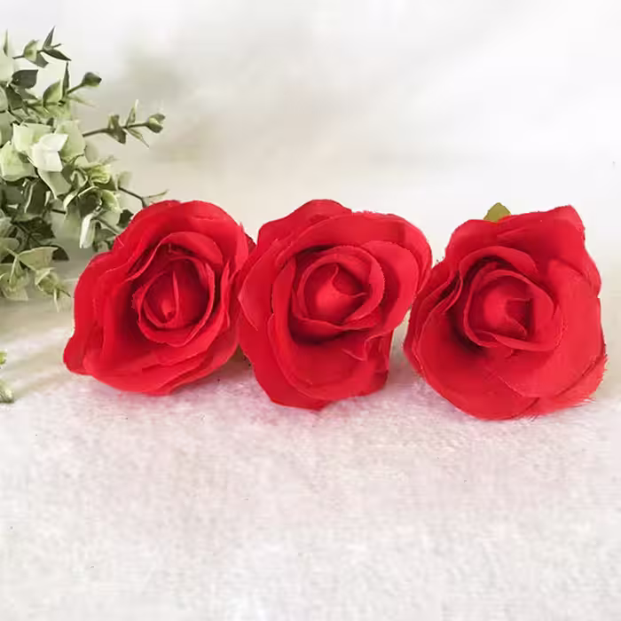 گل مصنوعی مدل سرگل رز کد 497 بسته 3 عددی