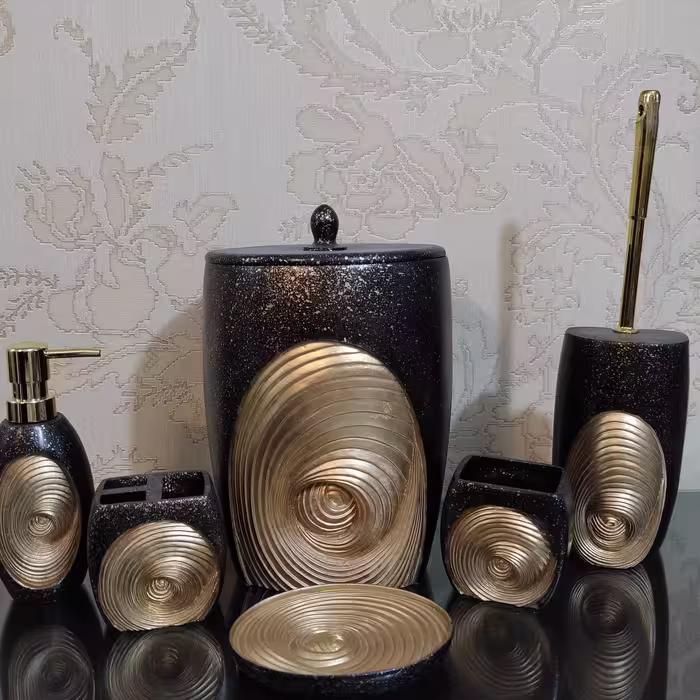 تولید کننده سرویس بهداشتی ارسال رایگان مشکی طلایی 