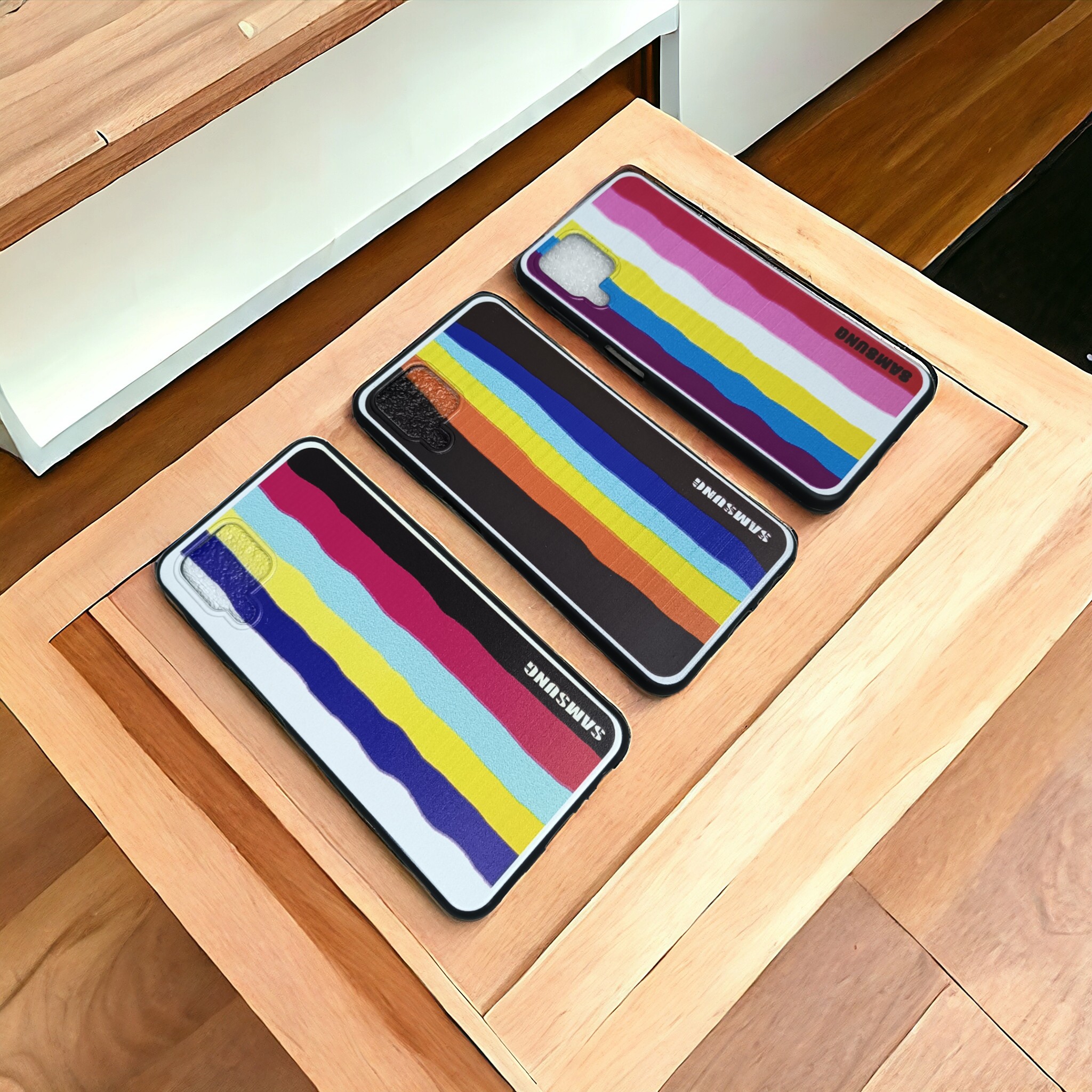 کاور رنگین کمانی ژله ای مناسب برای گوشی موبایل Samsung Galaxy A22 4G