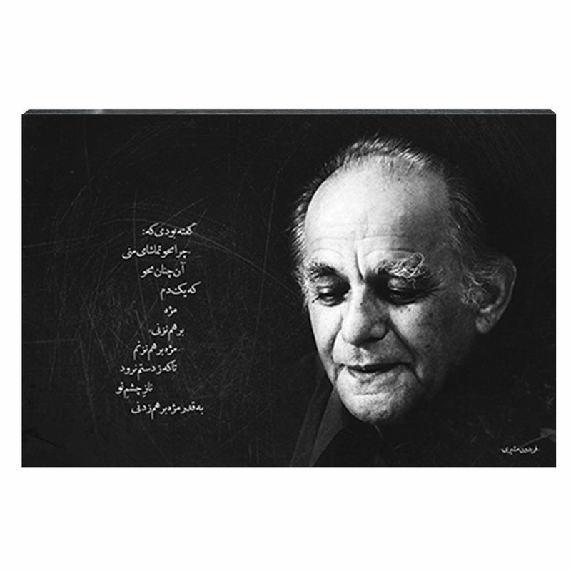 تابلو شاسی آواویز مدل فریدون مشیری کد 4G323 | دنیای قاب