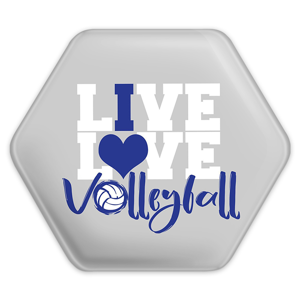 پیکسل خندالو طرح والیبال مدل شش ضلعی کد 10002