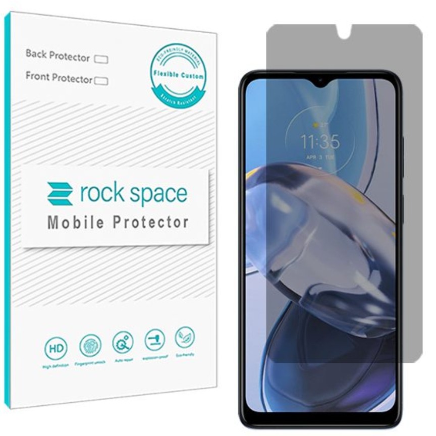 گلس پرایوسی (حریم شخصی)نانو و ضد ضربه گوشی موتورولا Moto E22 برند راک اسپیس