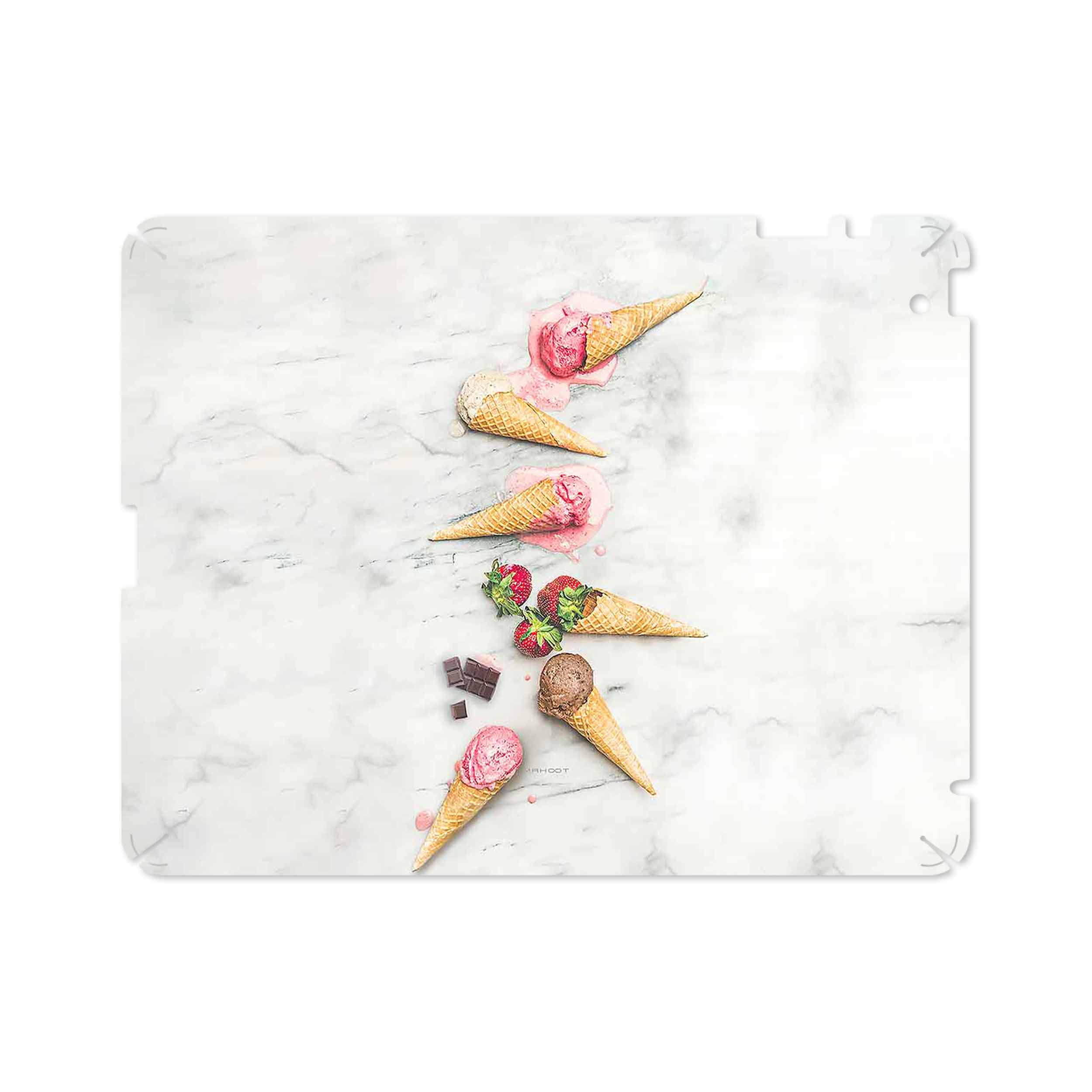 برچسب پوششی ماهوت مدل Funnel ice cream مناسب برای تبلت اپل iPad 2 2011 A1395