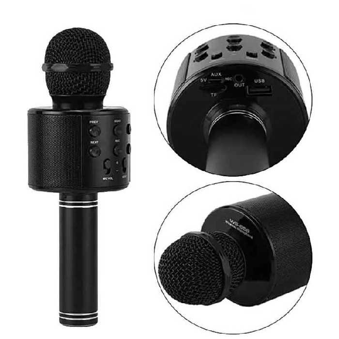 میکروفون اسپیکر مدل WS-858 (رنگ مشکی)