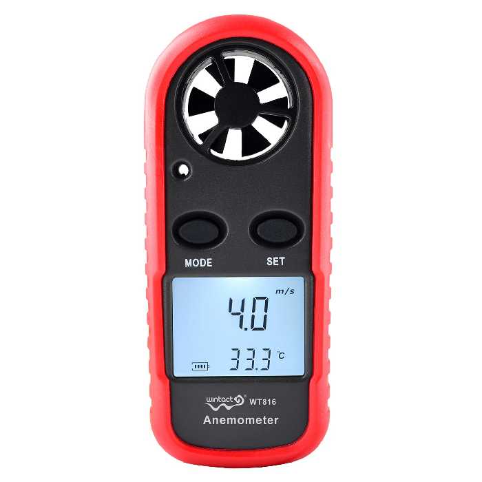 دماسنج و بادسنج وینتکت مدل WT816