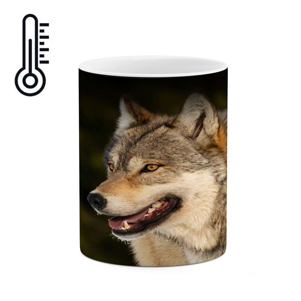 ماگ حرارتی کاکتی طرح گرگ مدل mgh16146