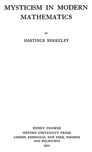 خرید و دانلود نسخه کامل کتاب Mysticism in modern mathematics