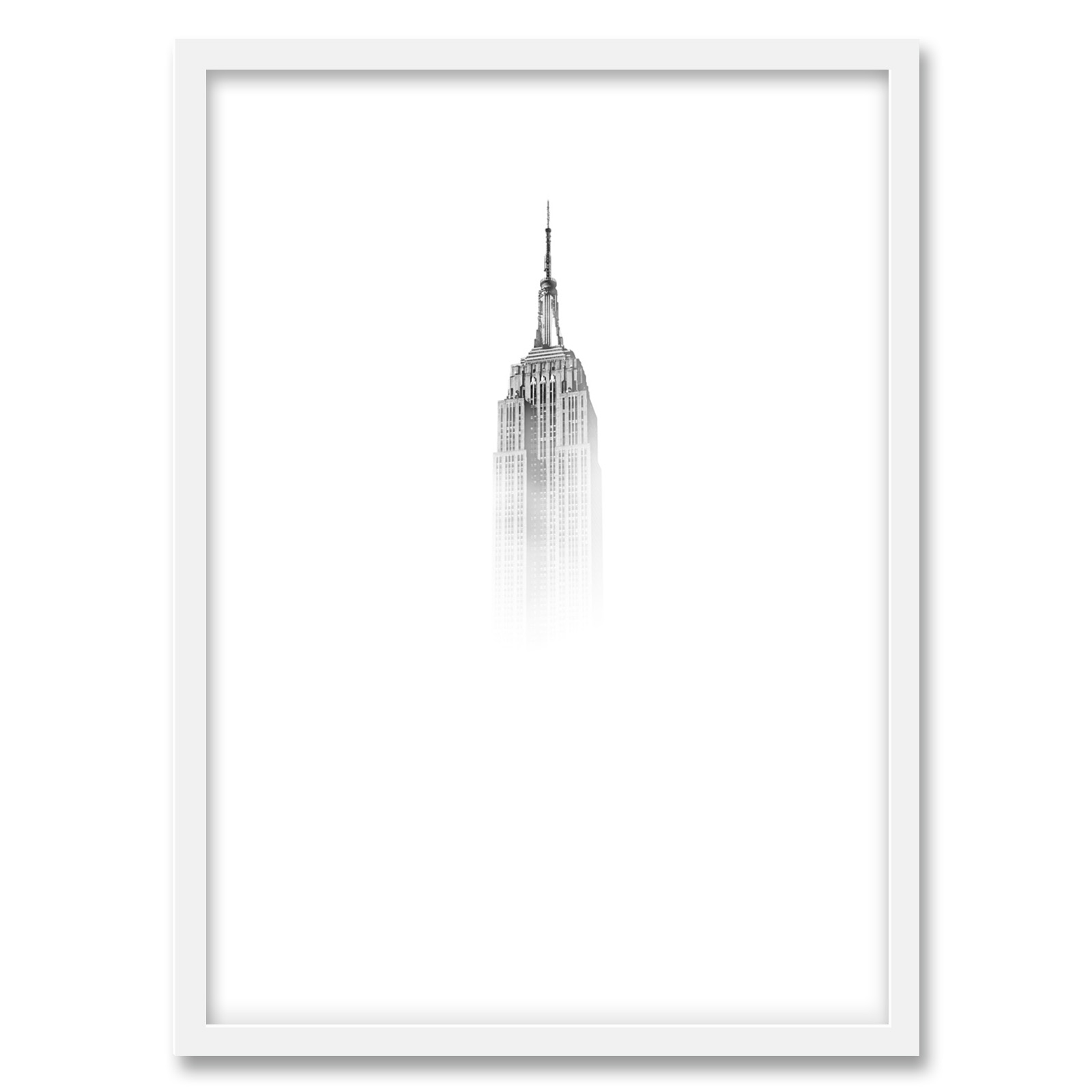 تابلو دکوراتیو فورنیمو مدل معماری مدرن امپایر استیت کد 1215W