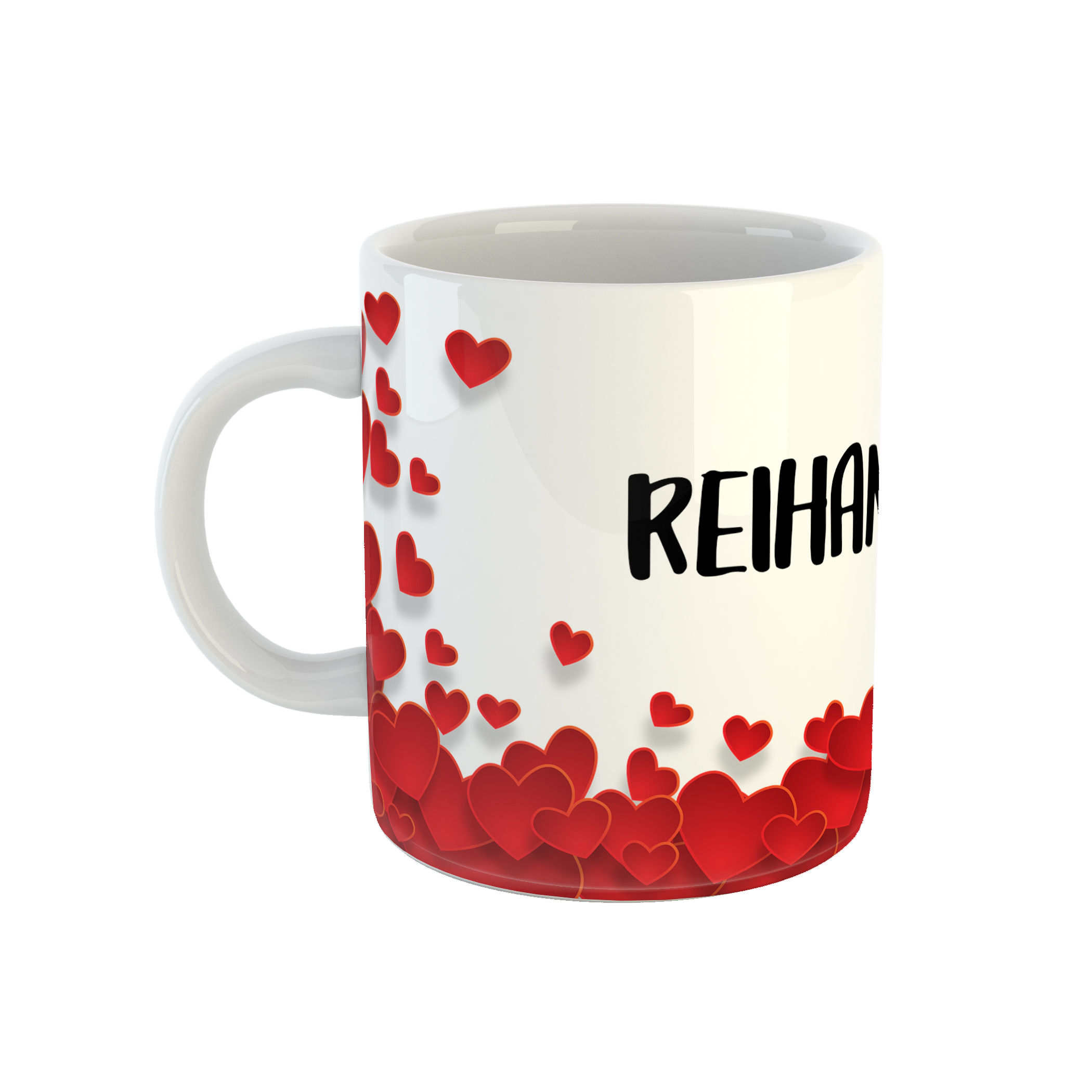 ماگ طرح قلب مدل ریحانه