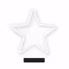 چراغ رومیزی ریموت دار مدل STARS-GL_WHT-GLASS