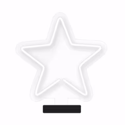 چراغ رومیزی ریموت دار مدل STARS-GL_WHT-GLASS