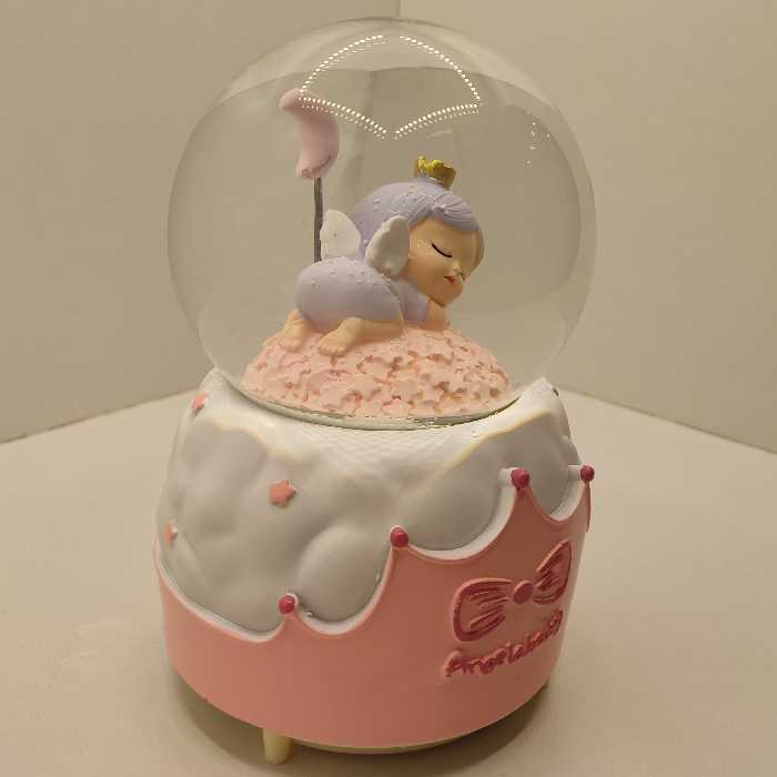 گوی موزیکال مدل پمپی پسرک فرشته و ماه