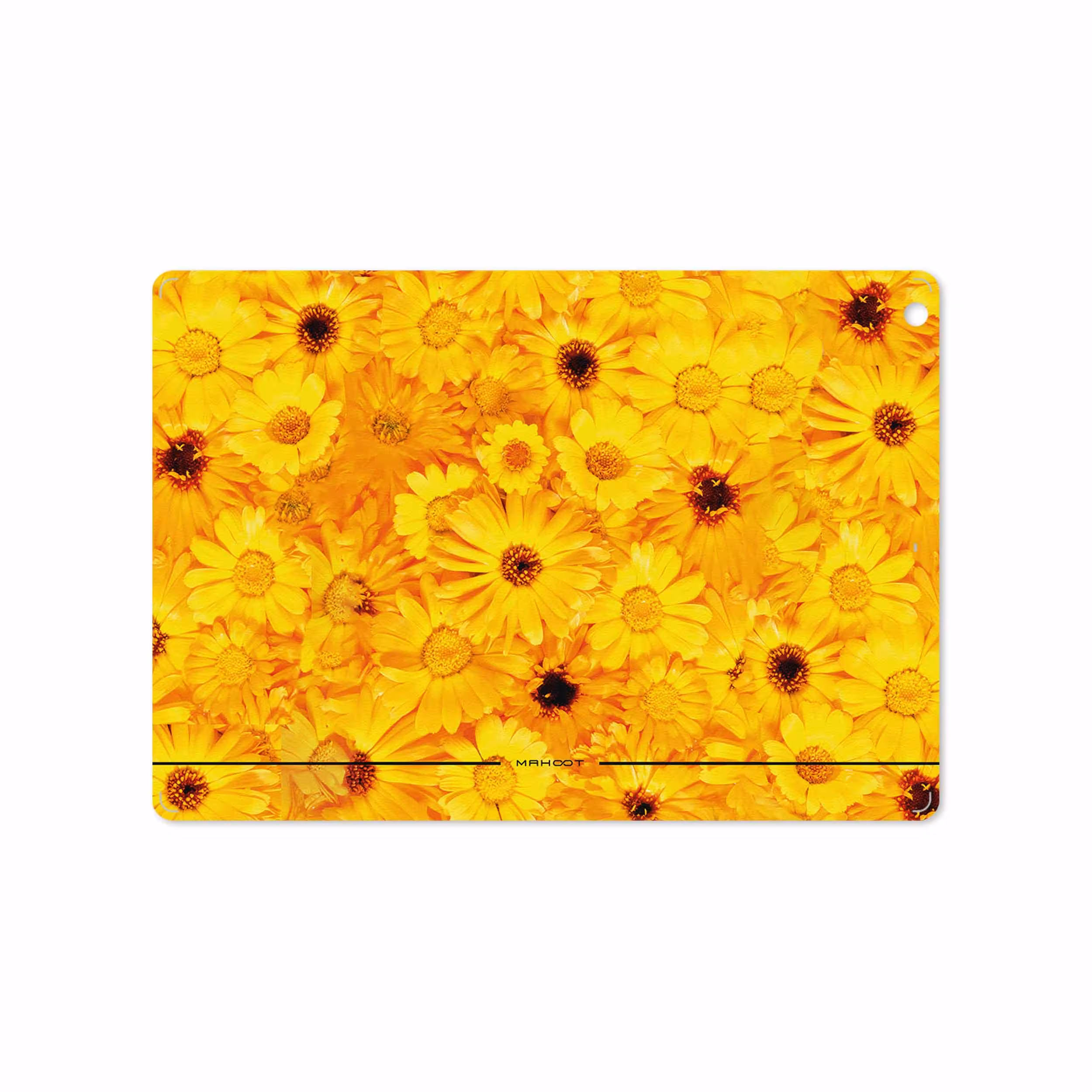 برچسب پوششی ماهوت مدل Yellow-Flower مناسب برای تبلت اپل iPad Air 2013 A1475