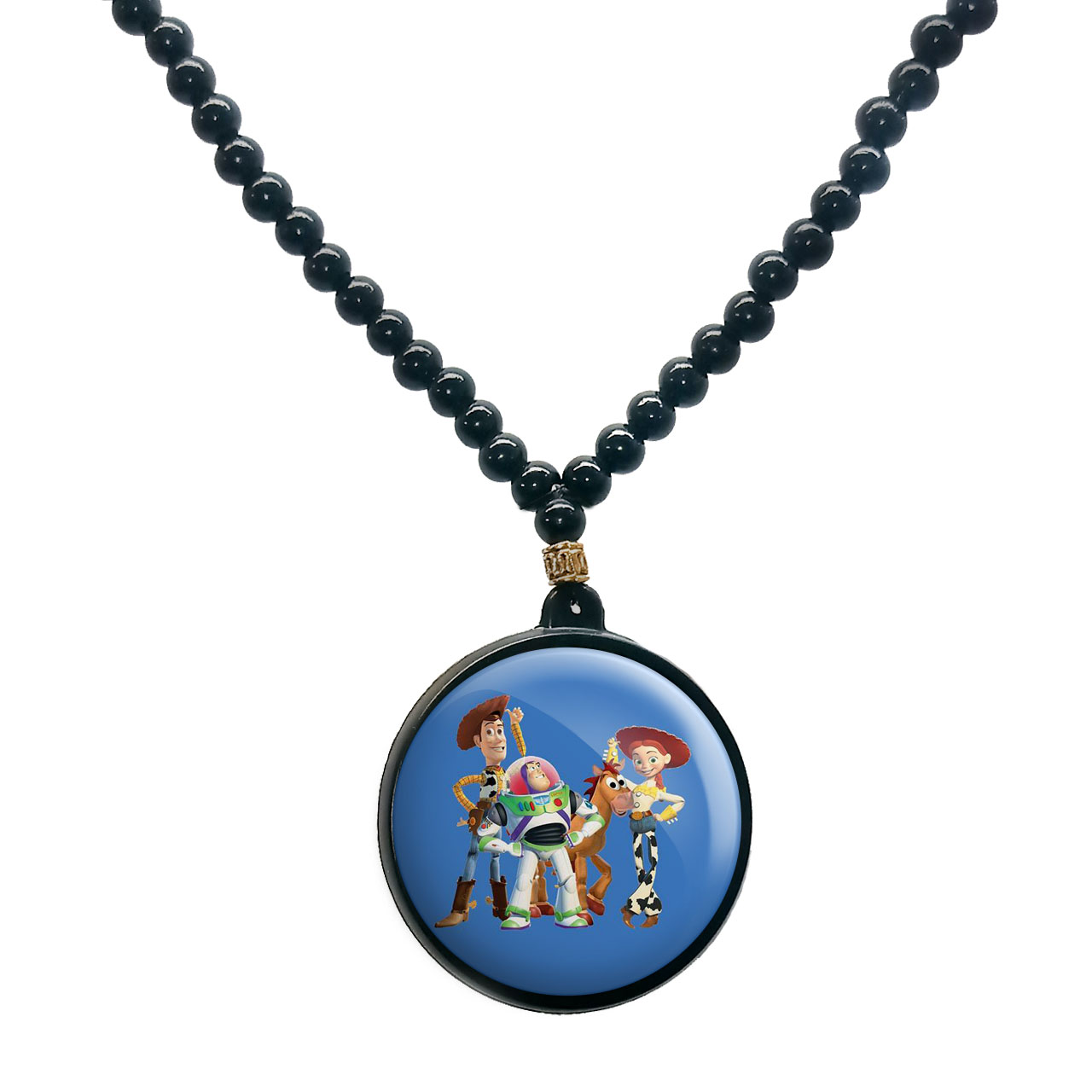 گردنبند پرمانه طرح داستان اسباب بازی ها کد pmd.4725 مدل دو طرفه