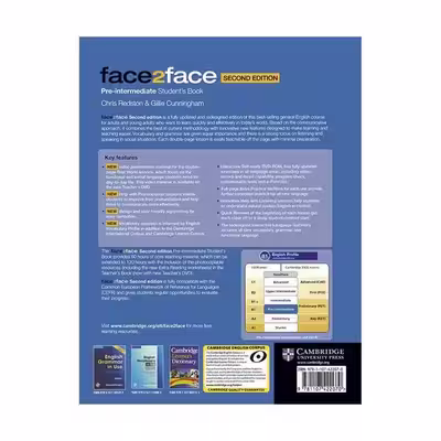 کتاب Face2Face 2nd Pre-Intermediate اثر Gillie Cunningham انتشارات کمبریج 
