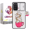 کاور لاین کینگ مدل catlivani2 مناسب برای گوشی موبایل شیایومی Redmi Note10 10S به همراه پایه نگهدارنده