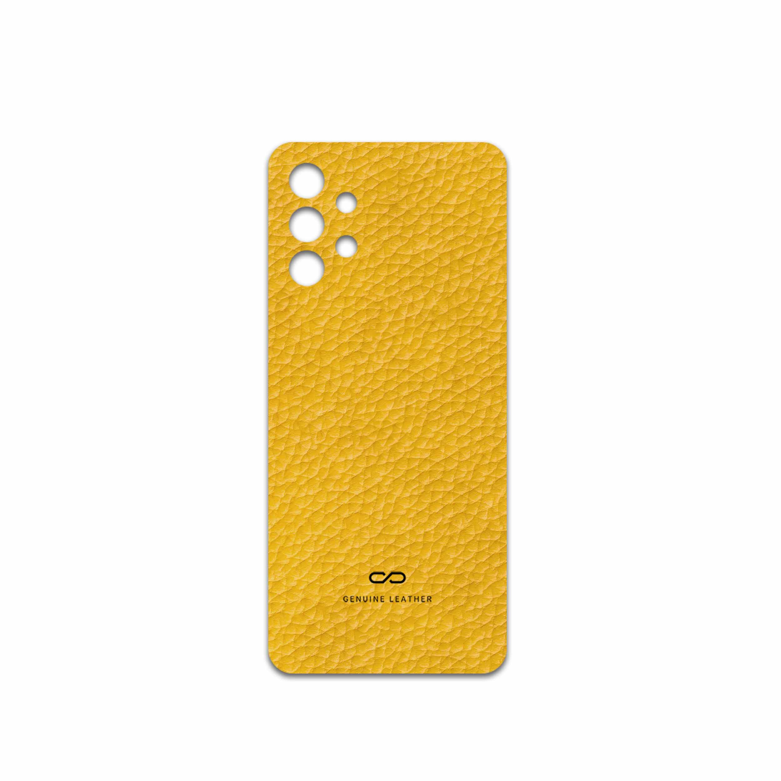 برچسب پوششی ماهوت مدل Mustard-Leather مناسب برای گوشی موبایل سامسونگ Galaxy A32 4G
