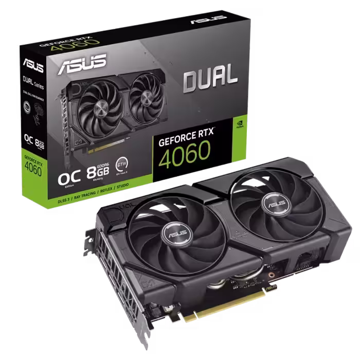کارت گرافیک ایسوس Dual RTX 4060 EVO OC 8GB | فروشگاه گیمینگ تکاف