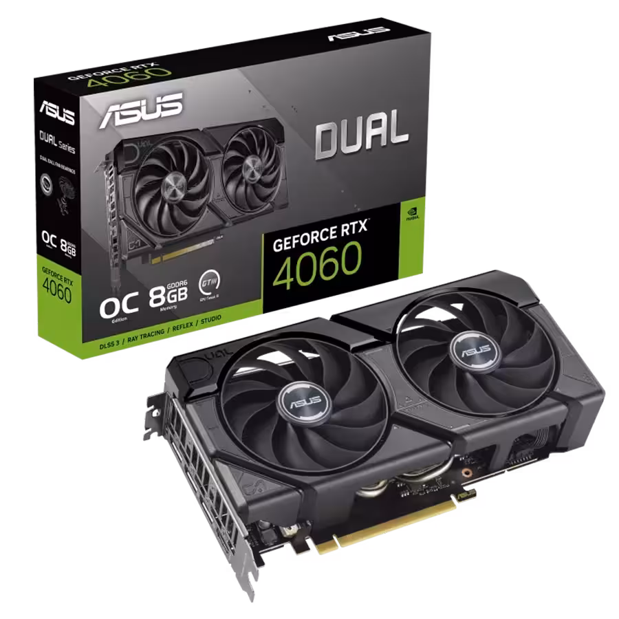 کارت گرافیک ایسوس Dual RTX 4060 EVO OC 8GB | فروشگاه گیمینگ تکاف