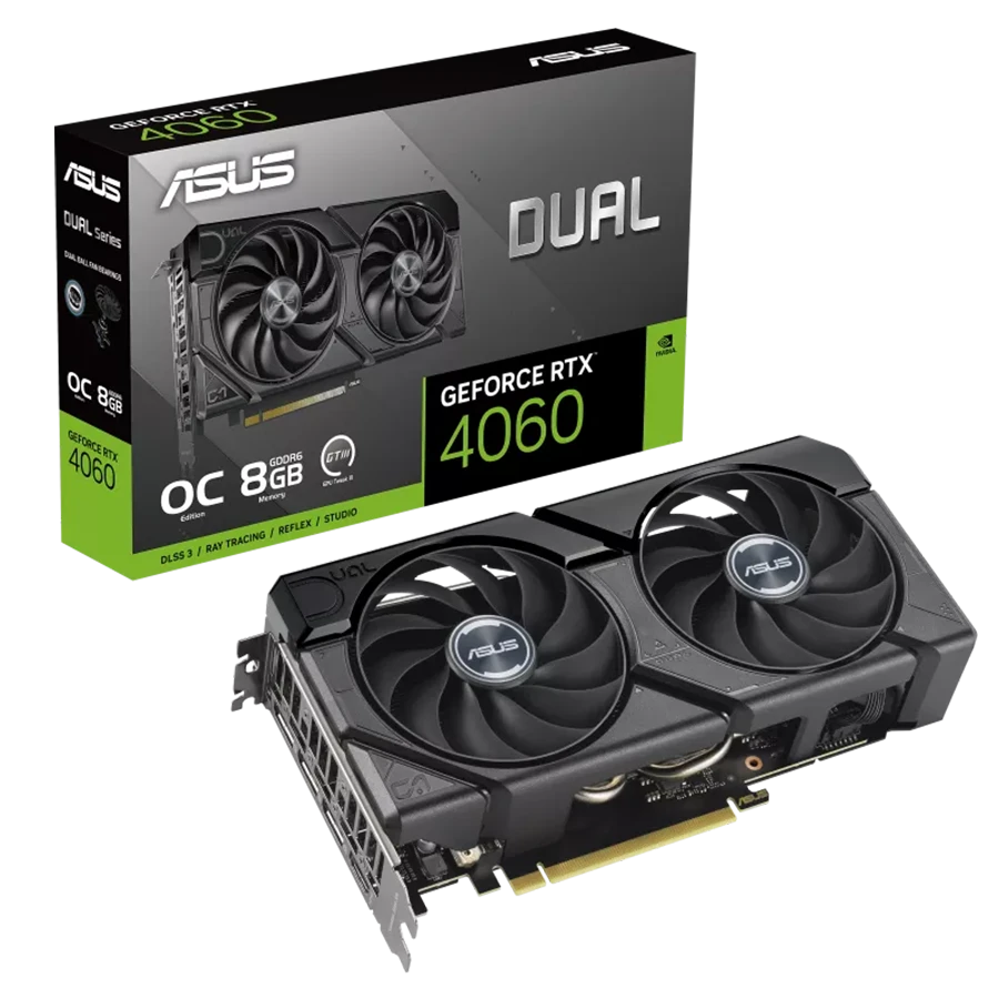 کارت گرافیک ایسوس Dual RTX 4060 EVO OC 8GB | فروشگاه گیمینگ تکاف