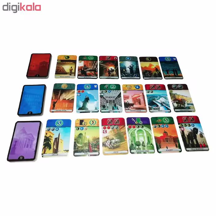 بازی فکری مدل 7Wonders Duel with Pantheon expansion