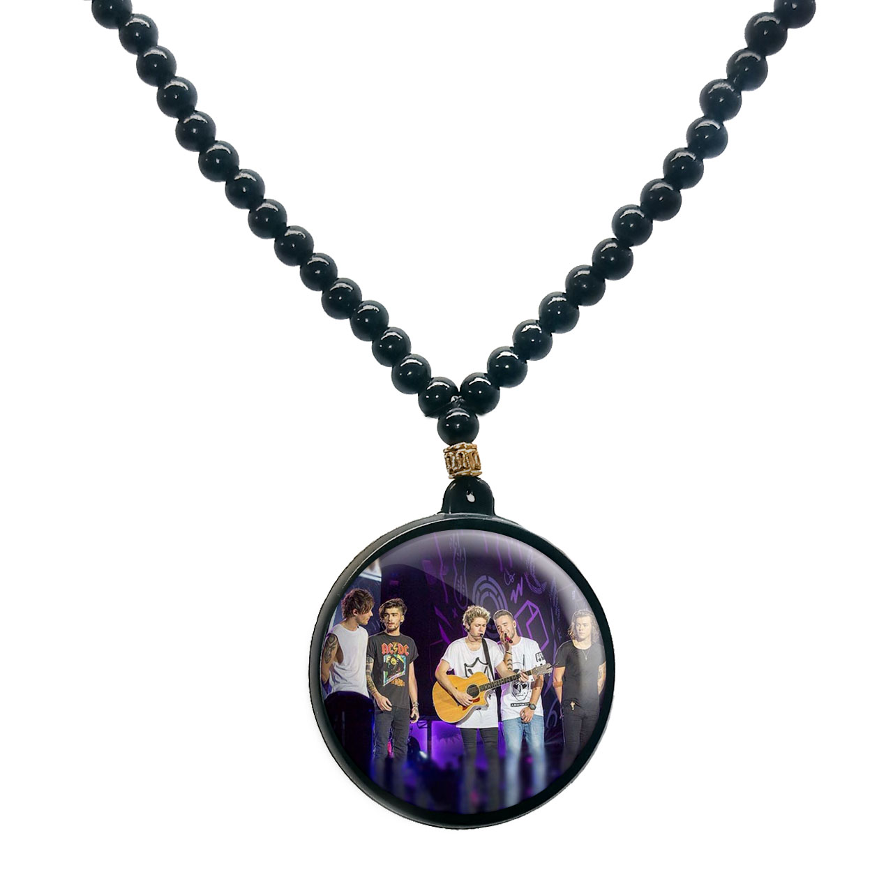 گردنبند پرمانه طرح One Direction کد pmd.13643 مدل دو طرفه
