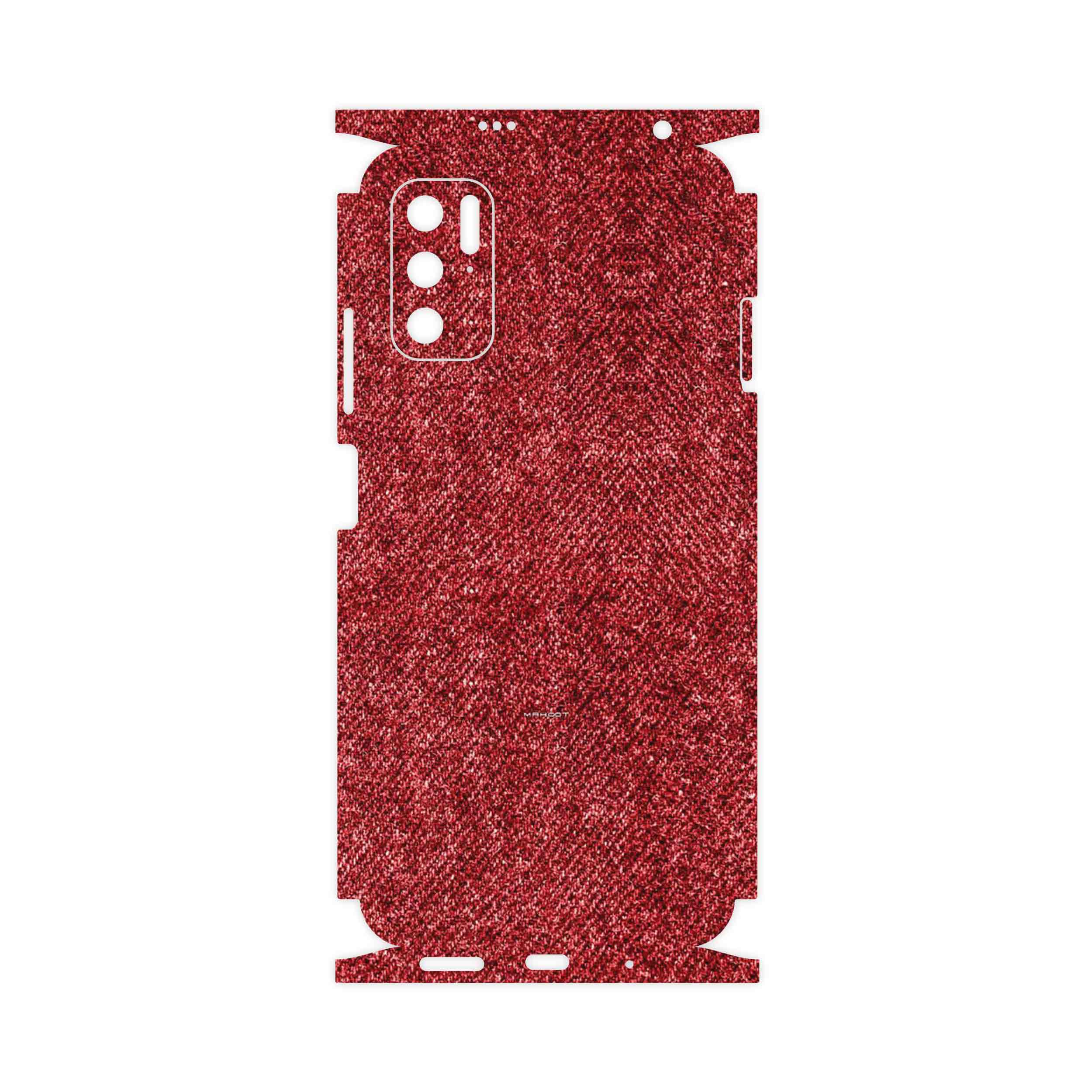 برچسب پوششی ماهوت مدل Fabric Texture 4-FullSkin مناسب برای گوشی موبایل شیائومی Redmi Note 11SE