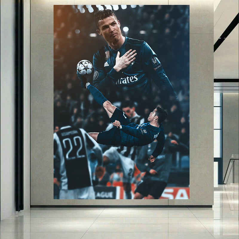 تابلو شاسی طرح فوتبال مدل کریس رونالدو کد AR653 | دنیای قاب