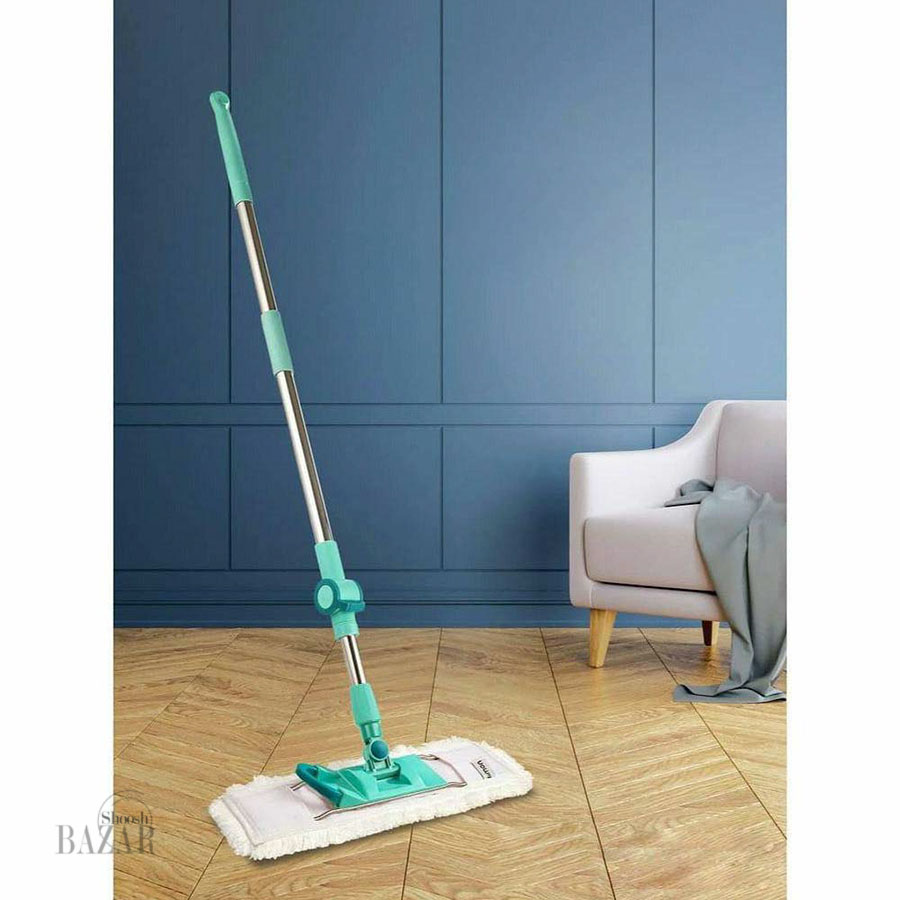 تی زمین شوی میکروفایبر دسته تلسکوپی لیمون