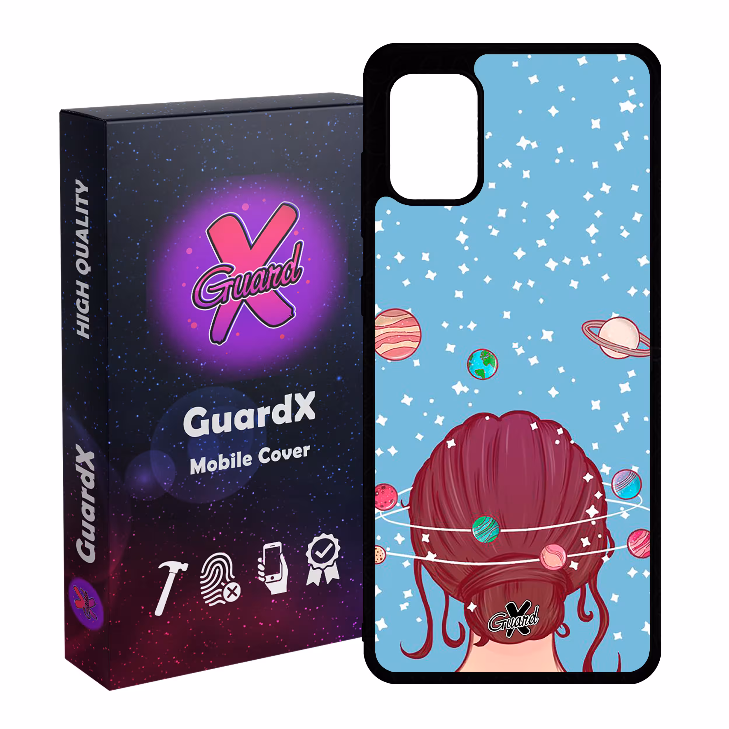 کاور گارد ایکس طرح Girl مدل Glass10211 مناسب برای گوشی موبایل سامسونگ Galaxy A31