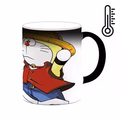 ماگ حرارتی کاکتی طرح کارتون Doraemon مدل mgh22503