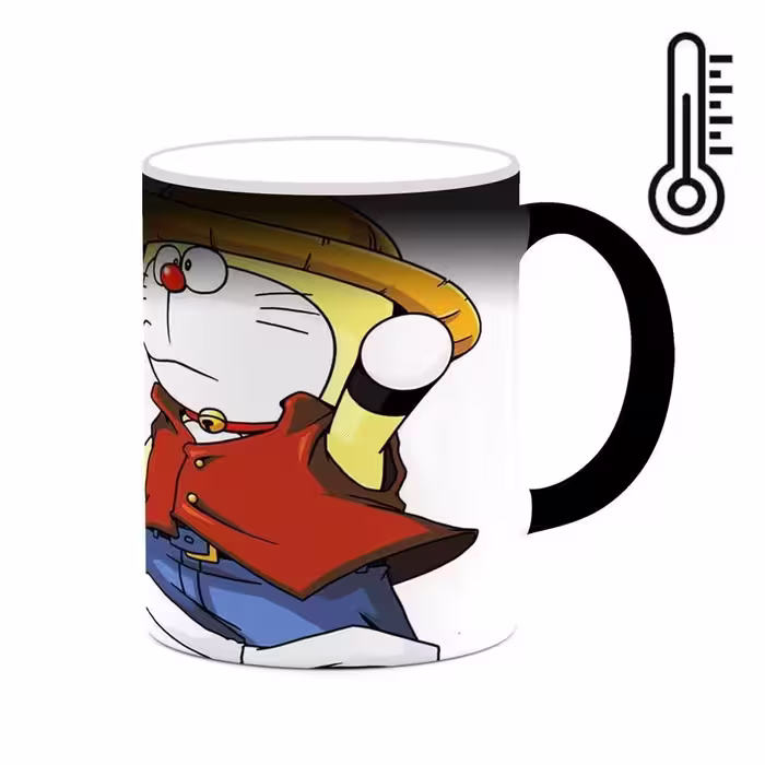ماگ حرارتی کاکتی طرح کارتون Doraemon مدل mgh22503