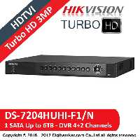 ضبط کننده ویدیویی دیجیتال DVR هایک ویژن مدل DS-7204HUHI-F1/N