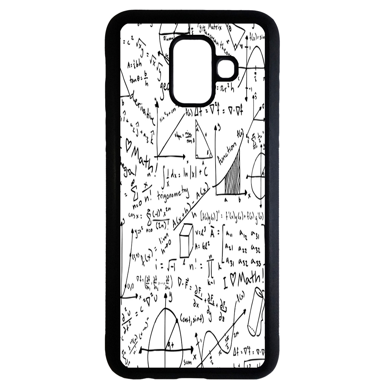 کاور طرح ریاضی کد 6676 مناسب برای گوشی موبایل سامسونگ galaxy a8 2018