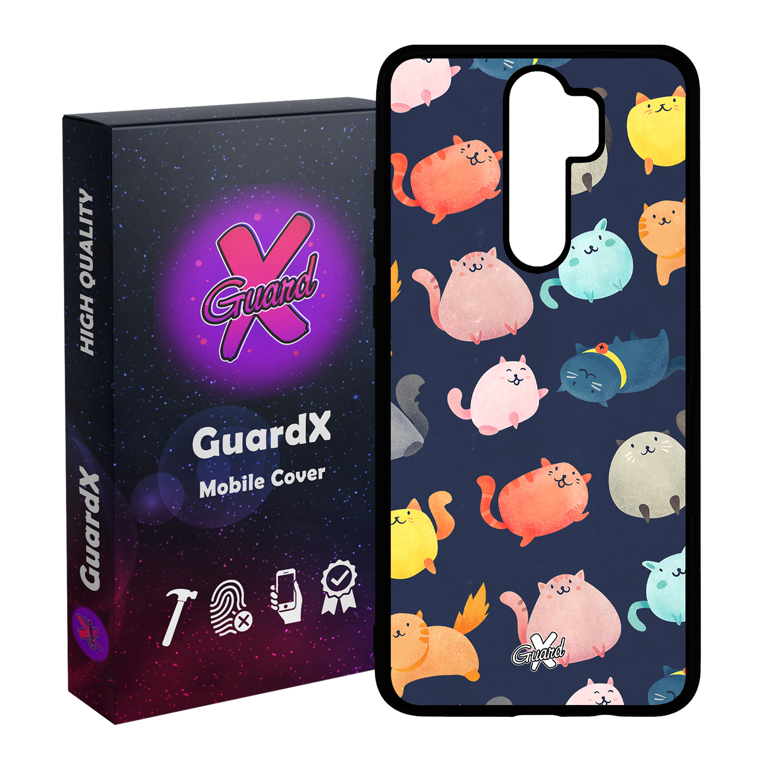 کاور گارد ایکس طرح Cats مدل Glass10173 مناسب برای گوشی موبایل شیائومی Redmi 9 / 9 Prime