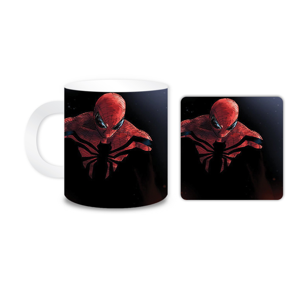 ماگ مدل مردعنکبوتی کد 590 به همراه زیر لیوانی