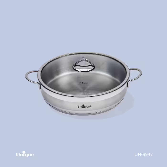 تابه درب دار دو دسته استیل 32 یونیک کد محصول: UN-9947